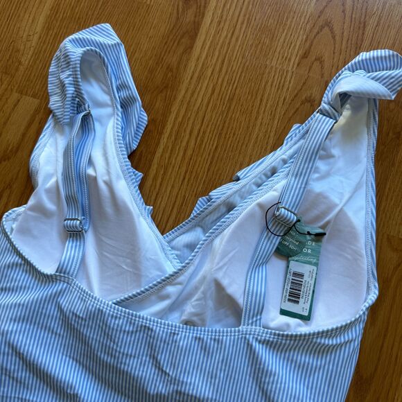 Kindred Bravely Ruffle Wrap Maternity & Nursing One Piece Swimsuit - Picture 7 of 9